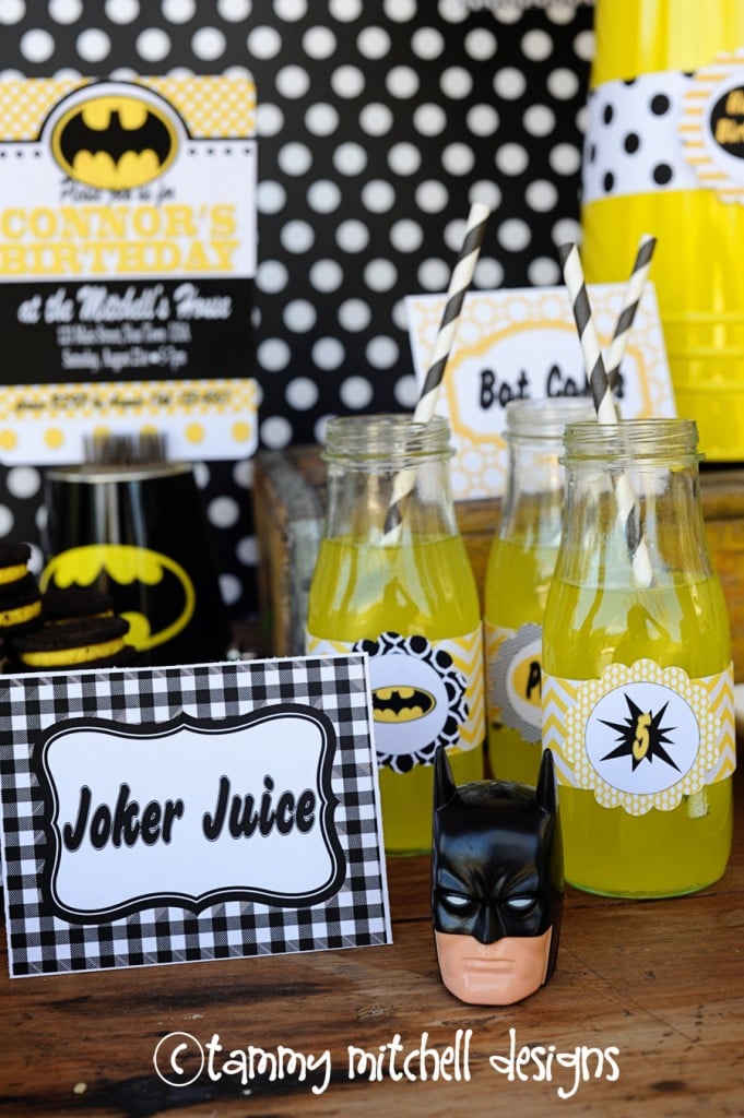 A Batman Birthday Party for kids and my Batman Party Favors