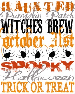 FREE Printable: HALLOWEEN SUBWAY ART — Pink Peppermint Design