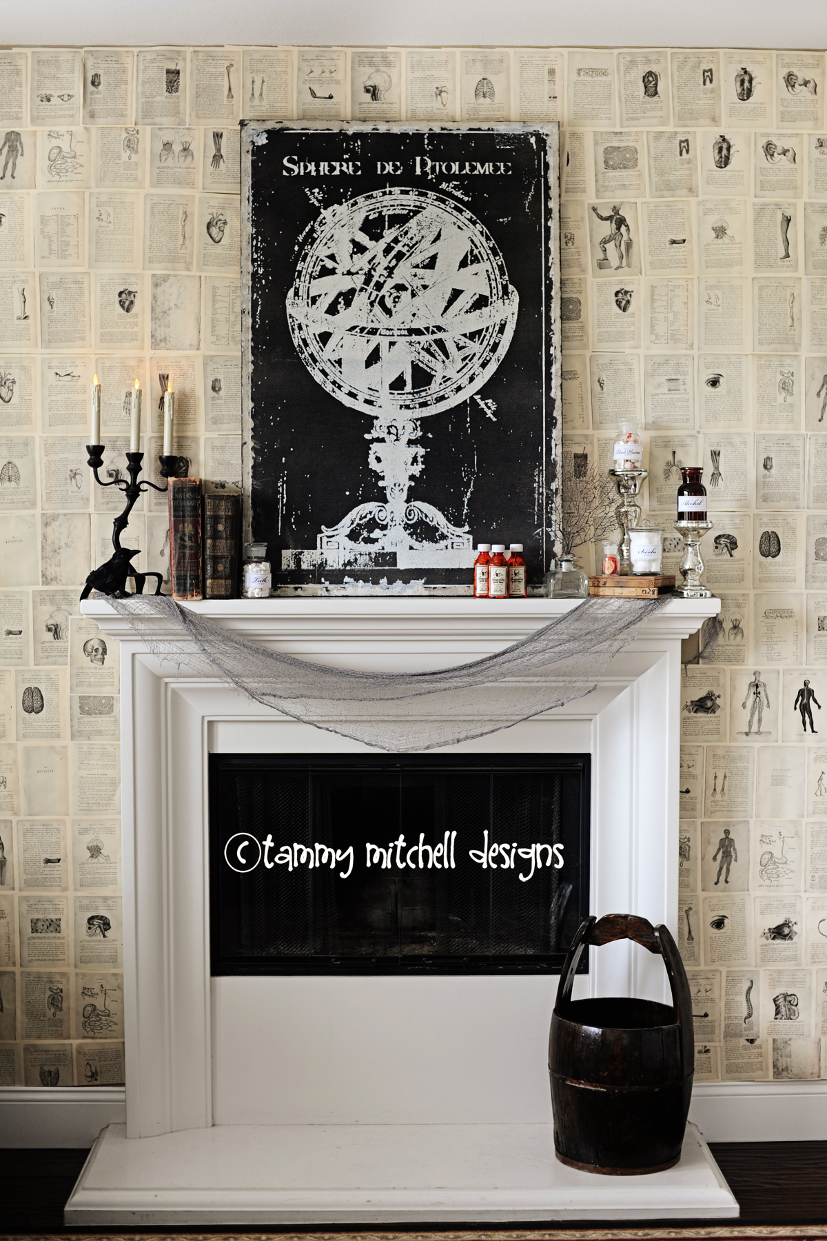 Halloween Parties: DIY Party Decorations: The Halloween Wall Paper — Pink Peppermint Design
