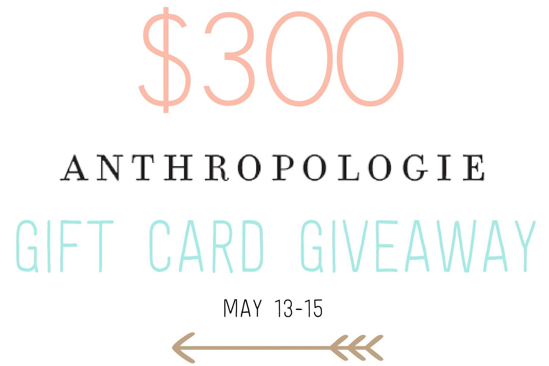 Anthropologie deals gift card