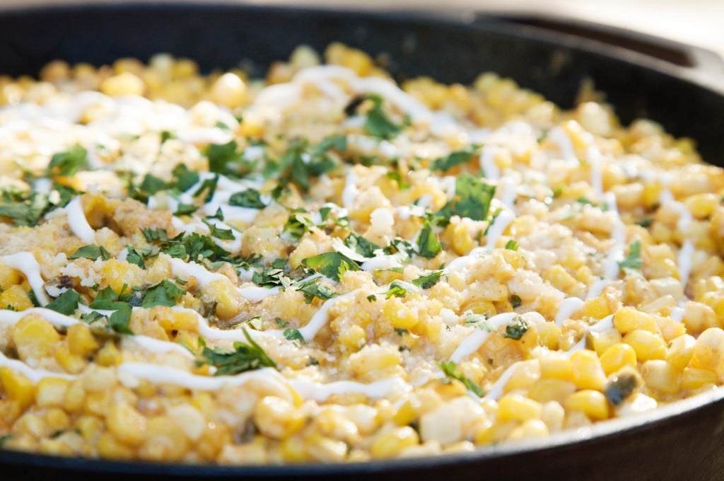 Skillet elote