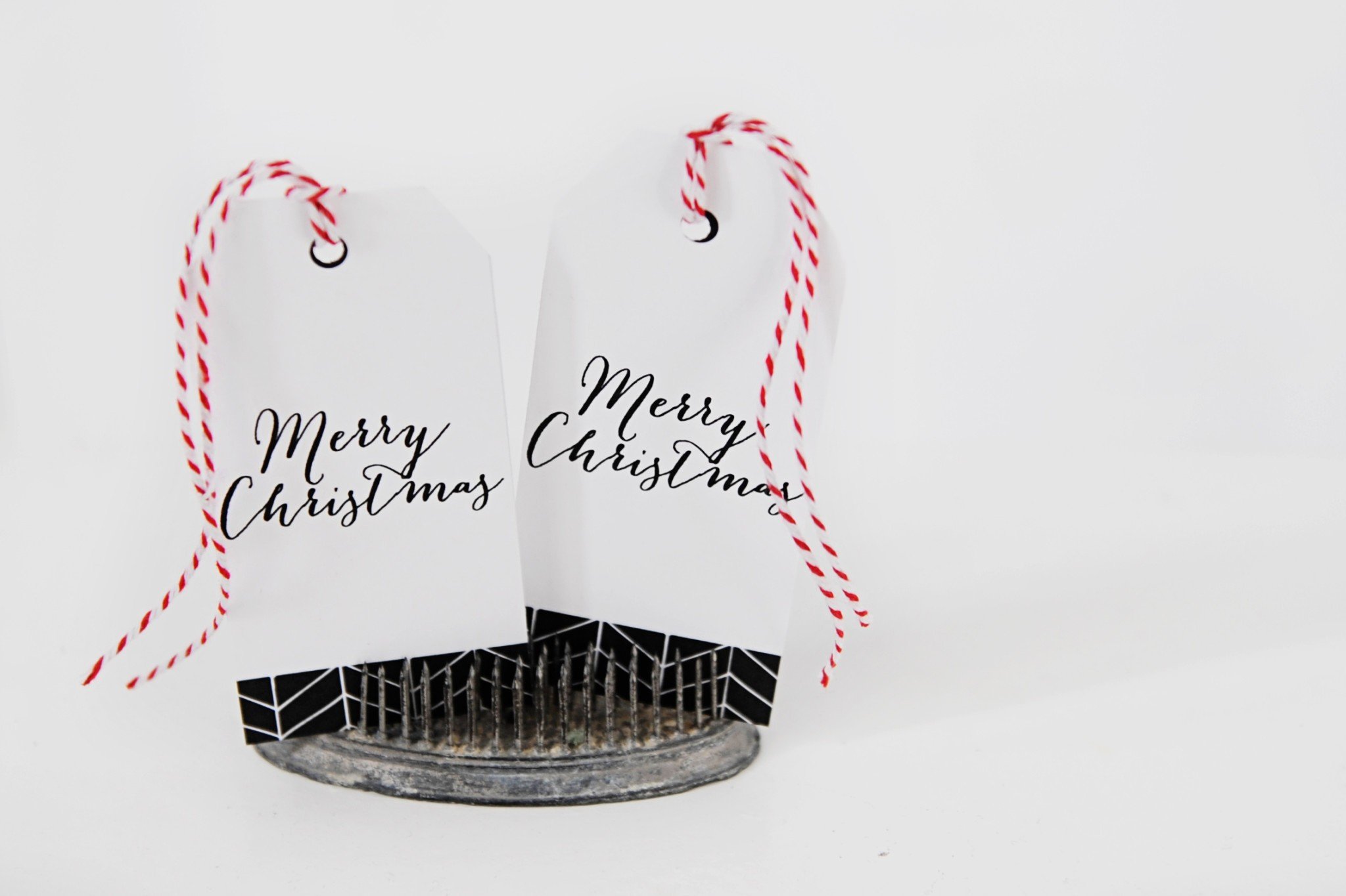 Merry christmas printable tags