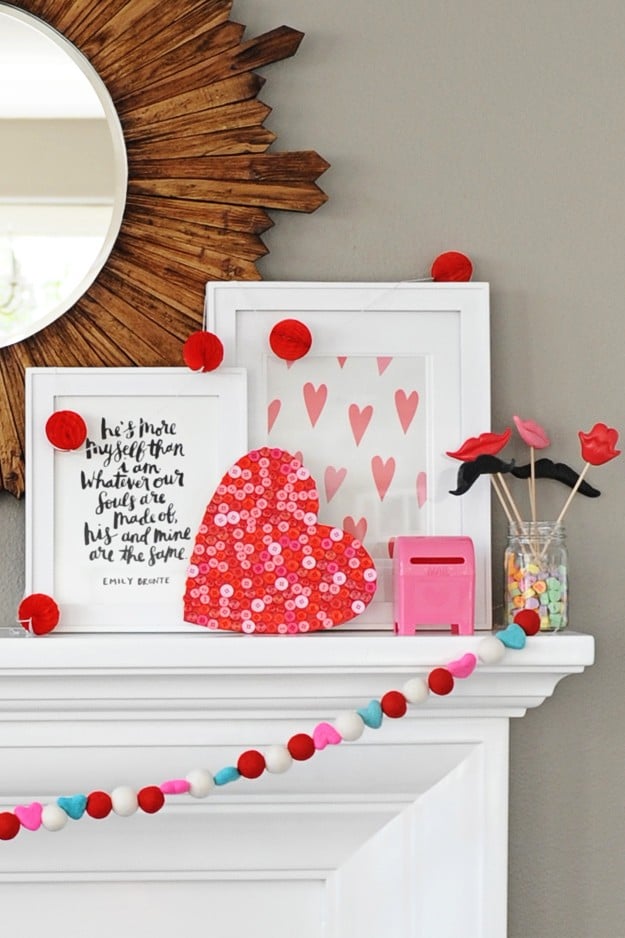 heart shaped decorations to make