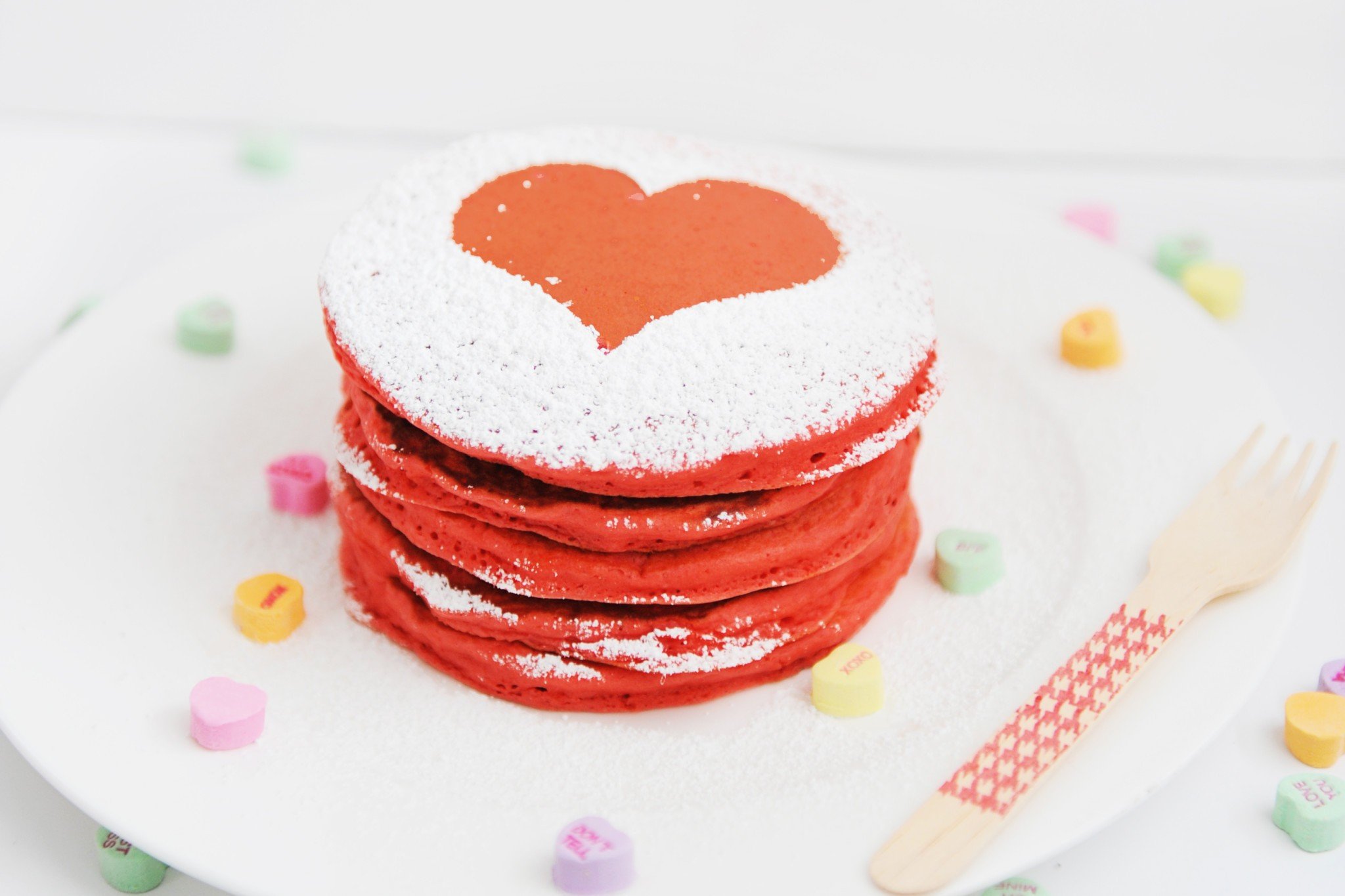 Heart pancake header