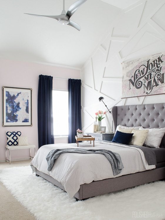 Pink master bedroom 3