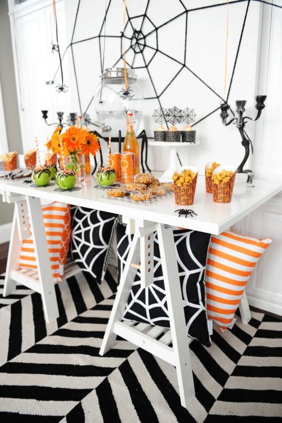 Modern Spider Themed Halloween Party — Pink Peppermint Design