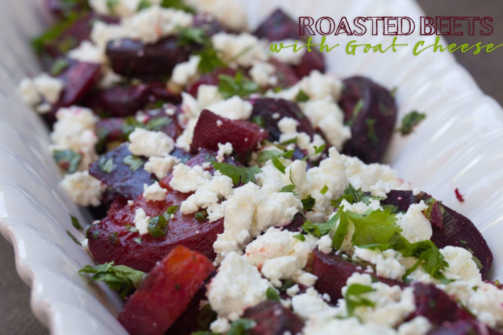 roasted beets with goat cheese