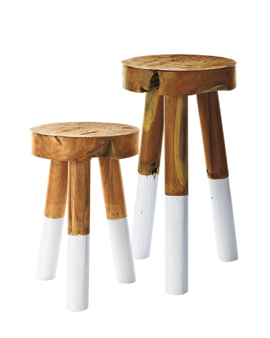 Dip dyed stools