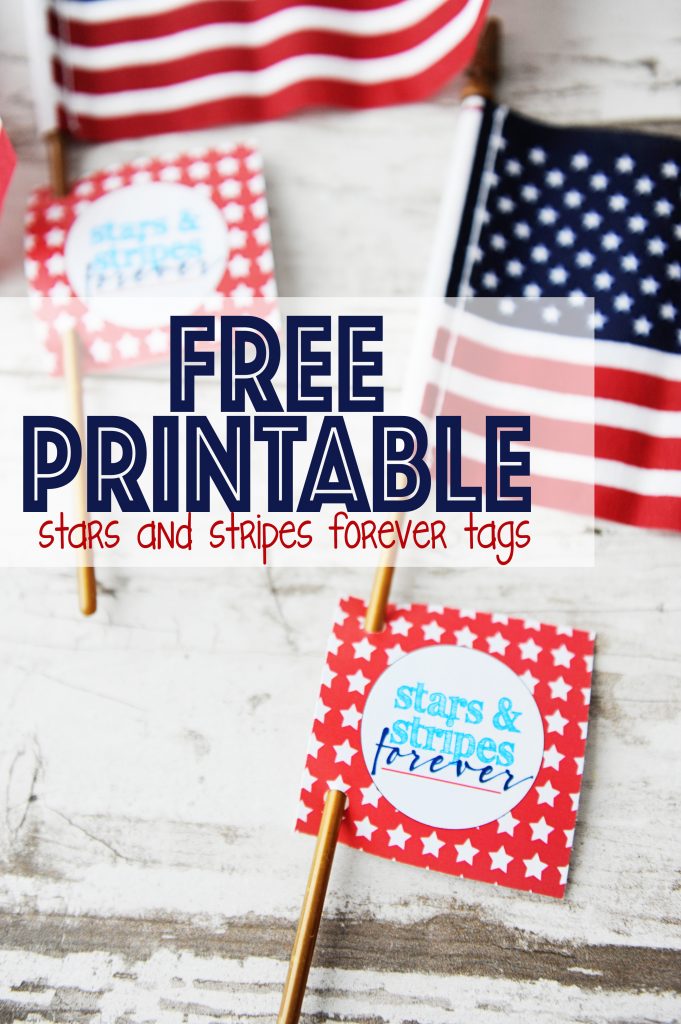 Printable Patriotic Party Tags — Pink Peppermint Design