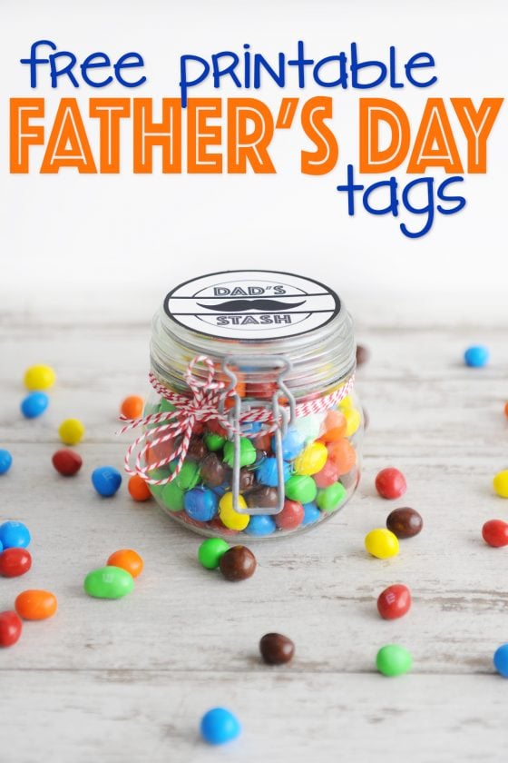 Free Father's Day Printable Tags : Dad's Stash — Pink Peppermint Design