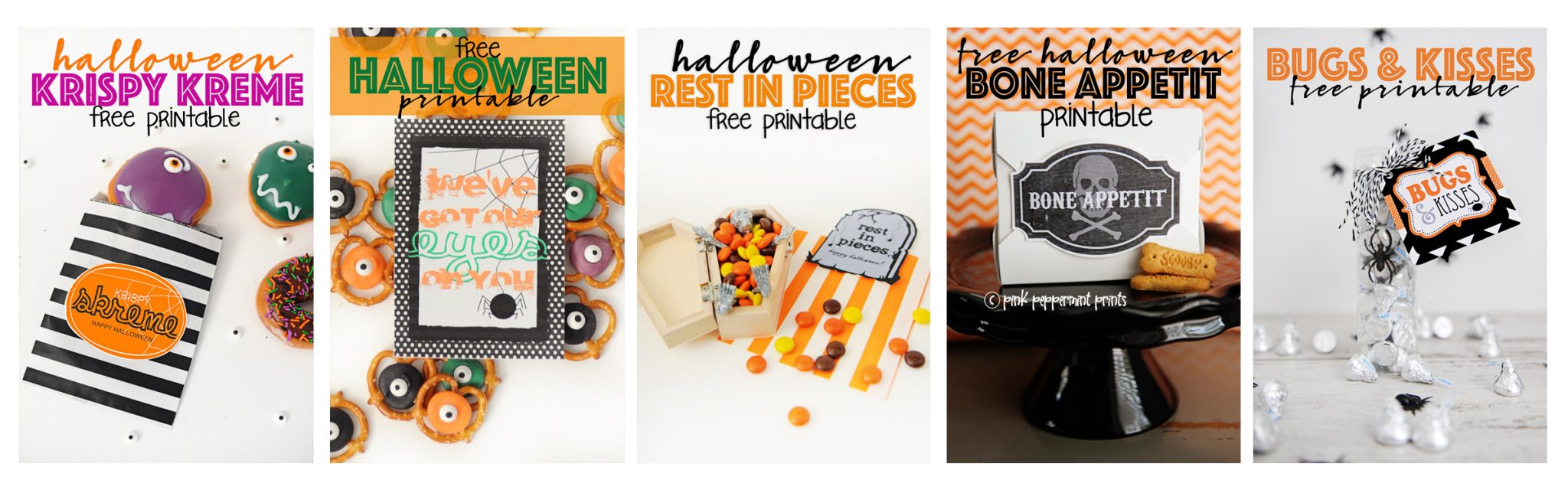 Adorable Free Printable Halloween Tags - Ghosts — Pink Peppermint Design