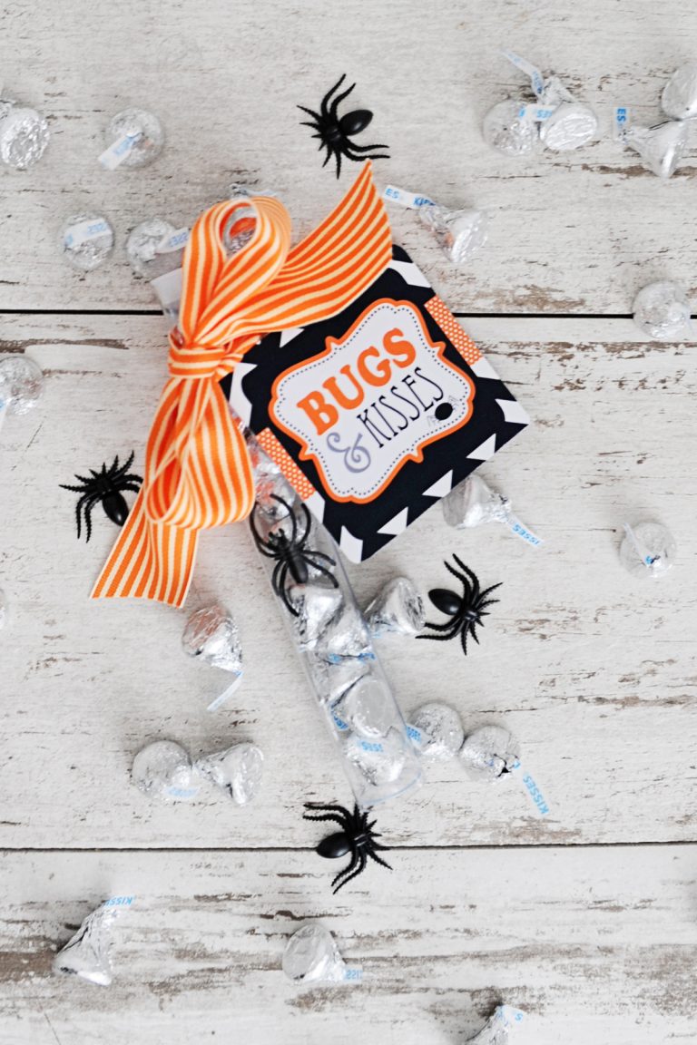 Cute Bugs and Kisses Printable for Halloween — Pink Peppermint Design