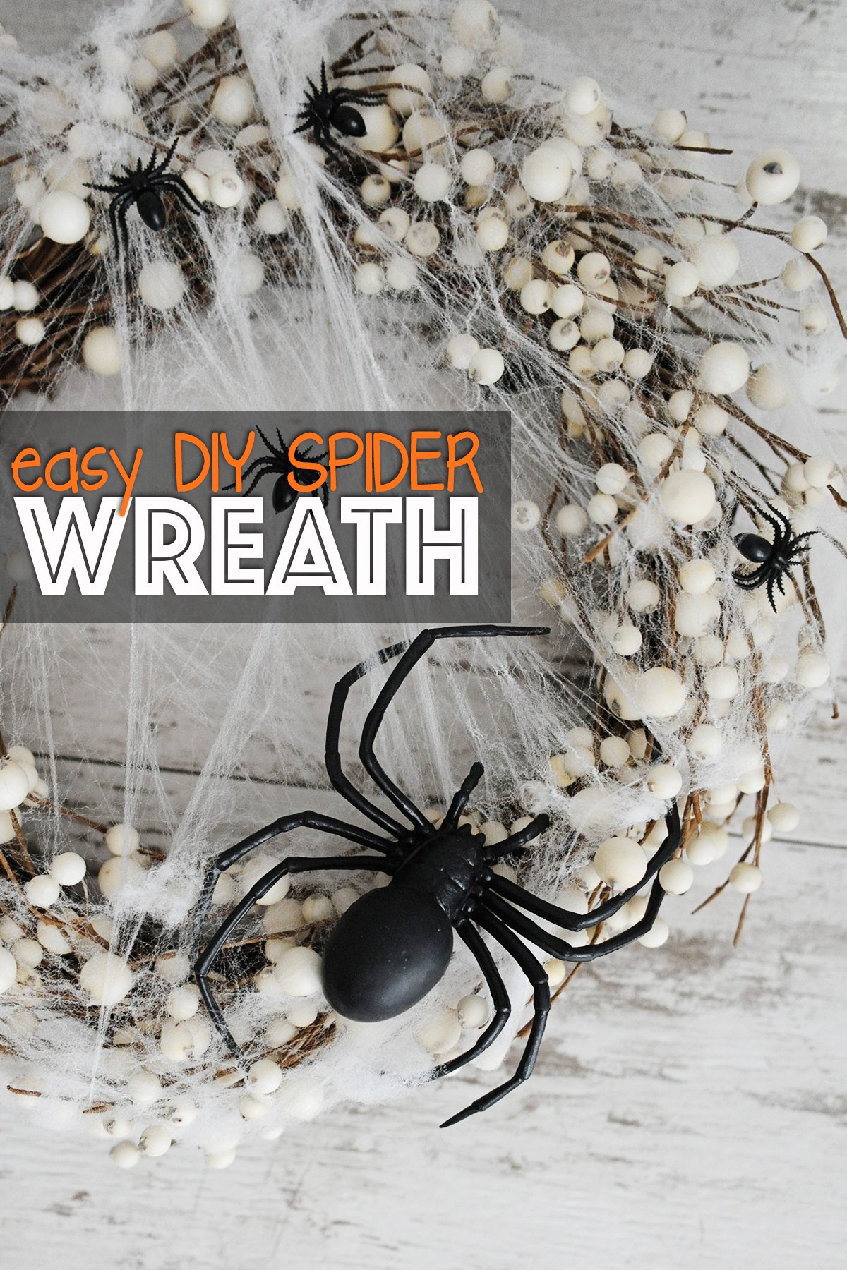 Spider wreath diy 1