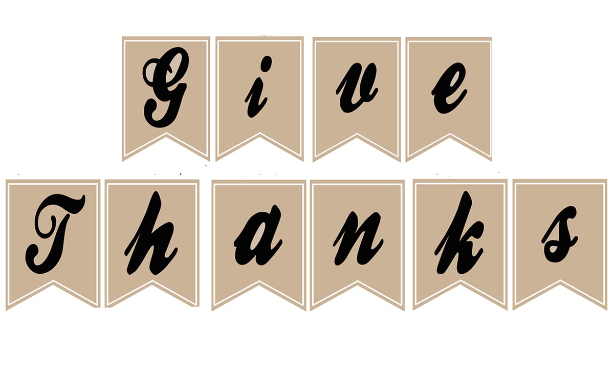 Free give thanks banner image for library