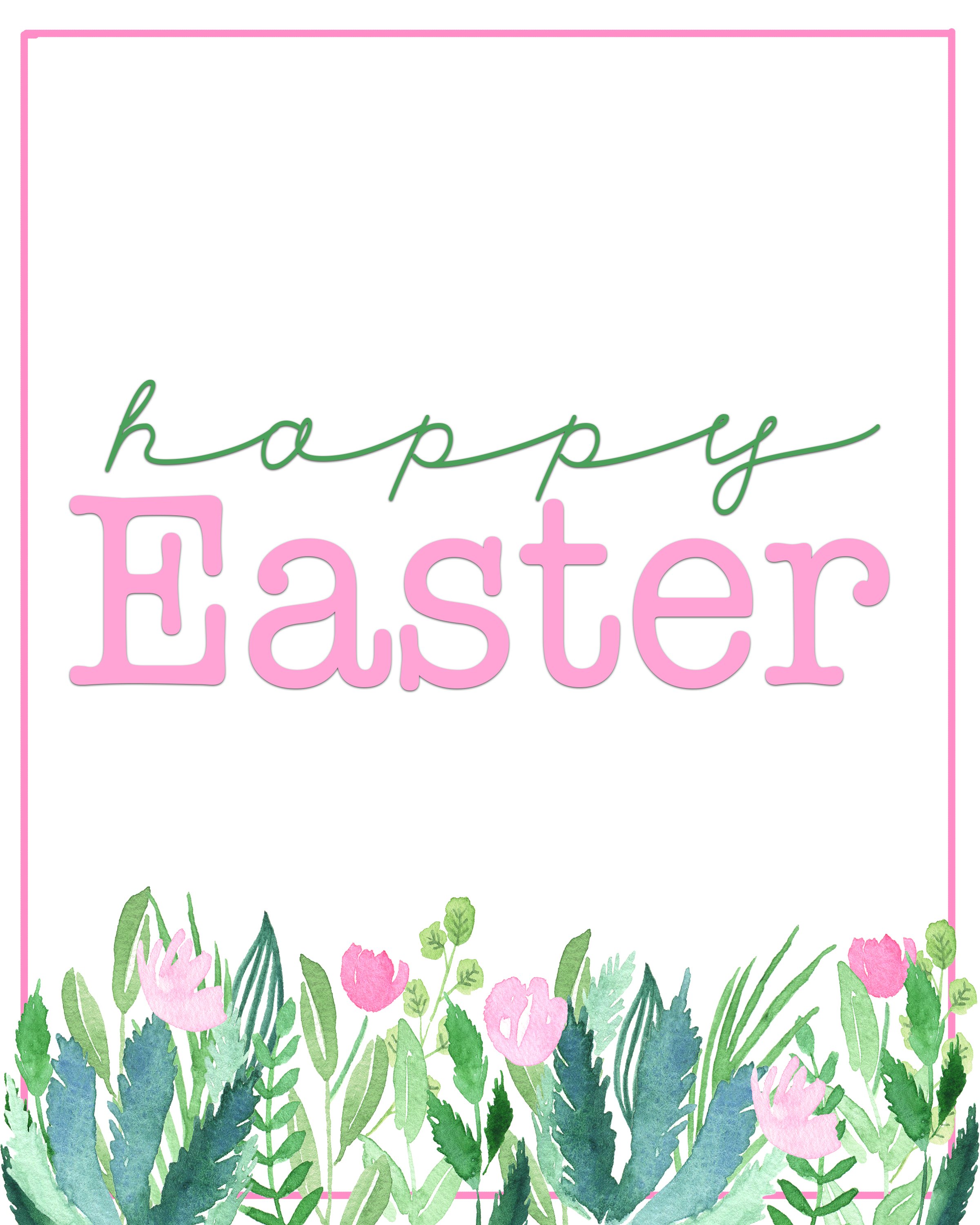 Happy Easter Printables : Free Spring Printables — Pink Peppermint Design