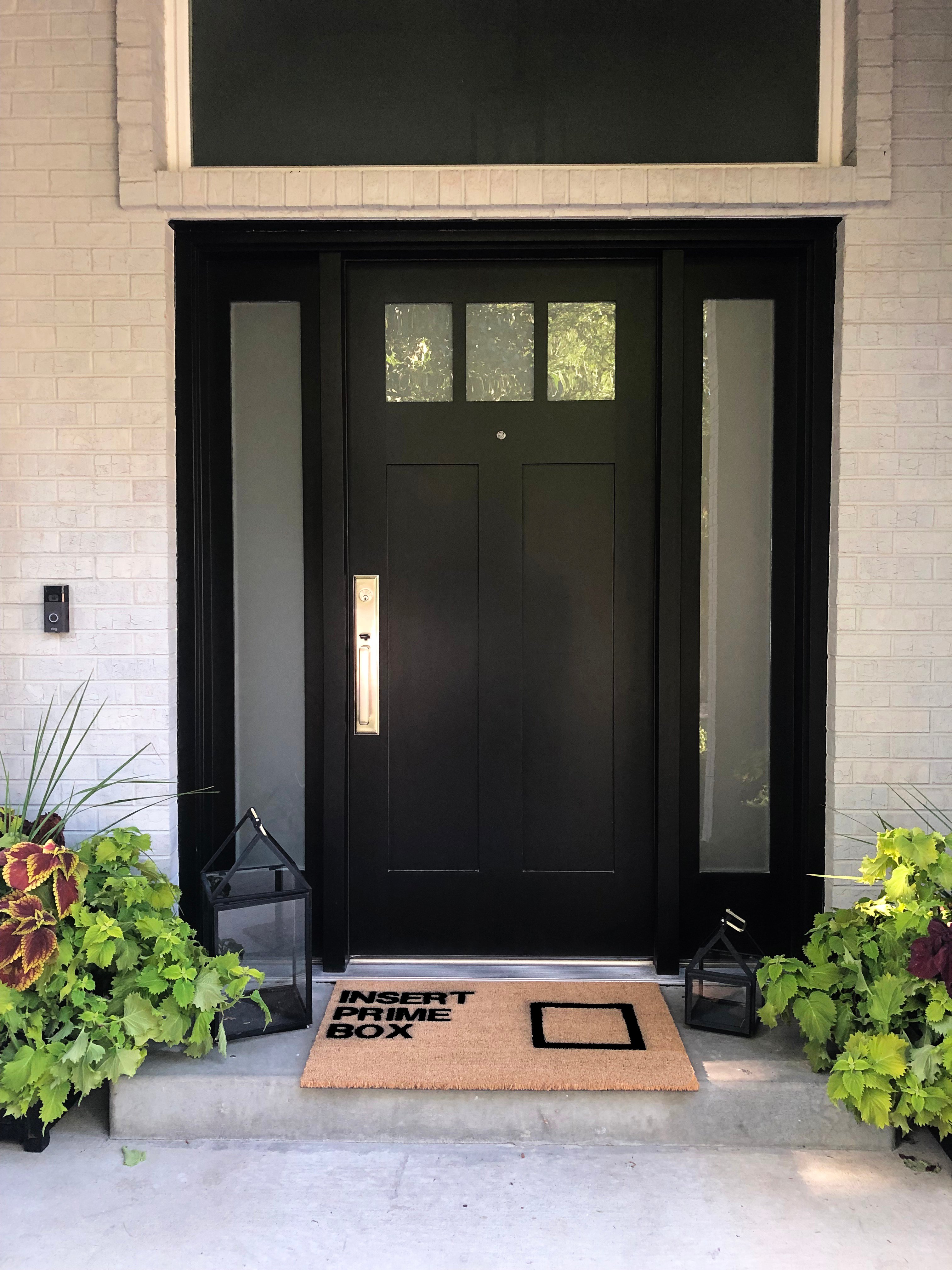 DIY Fall Stenciled Doormat - Lolly Jane