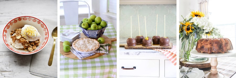 Pies, mini cakes and crisp apple recipes.