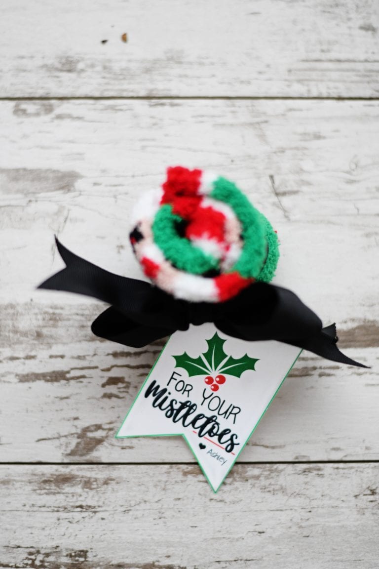 Free Printable Christmas Gift Tags : For Your Mistletoes — Pink ...