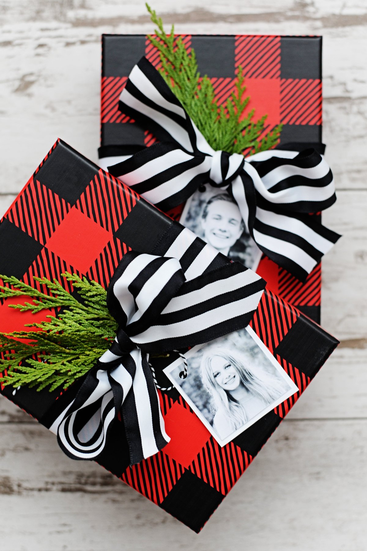 DIY Gift Toppers and Gift Tags that look like Peppermint Candies