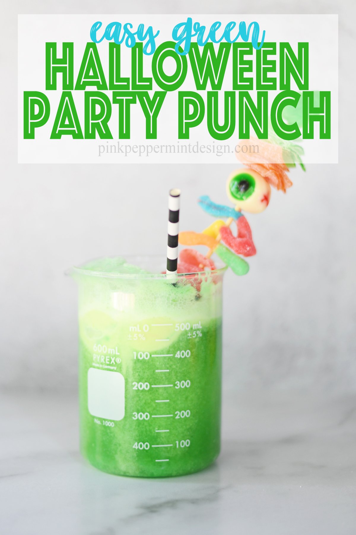 Green Halloween Punch Recipe for Adults - Celebrations at Home