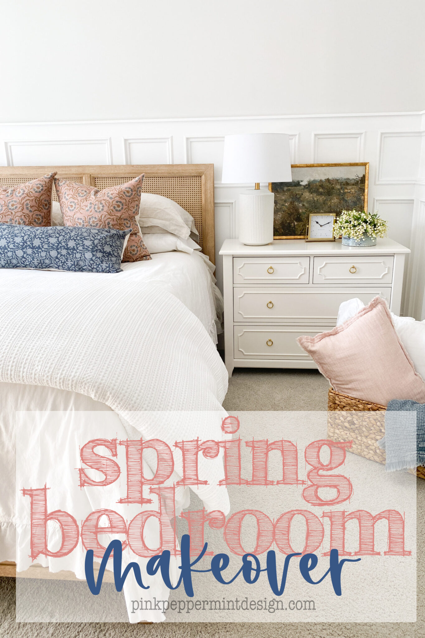 Spring Bedroom Mini Makeover — Pink Peppermint Design