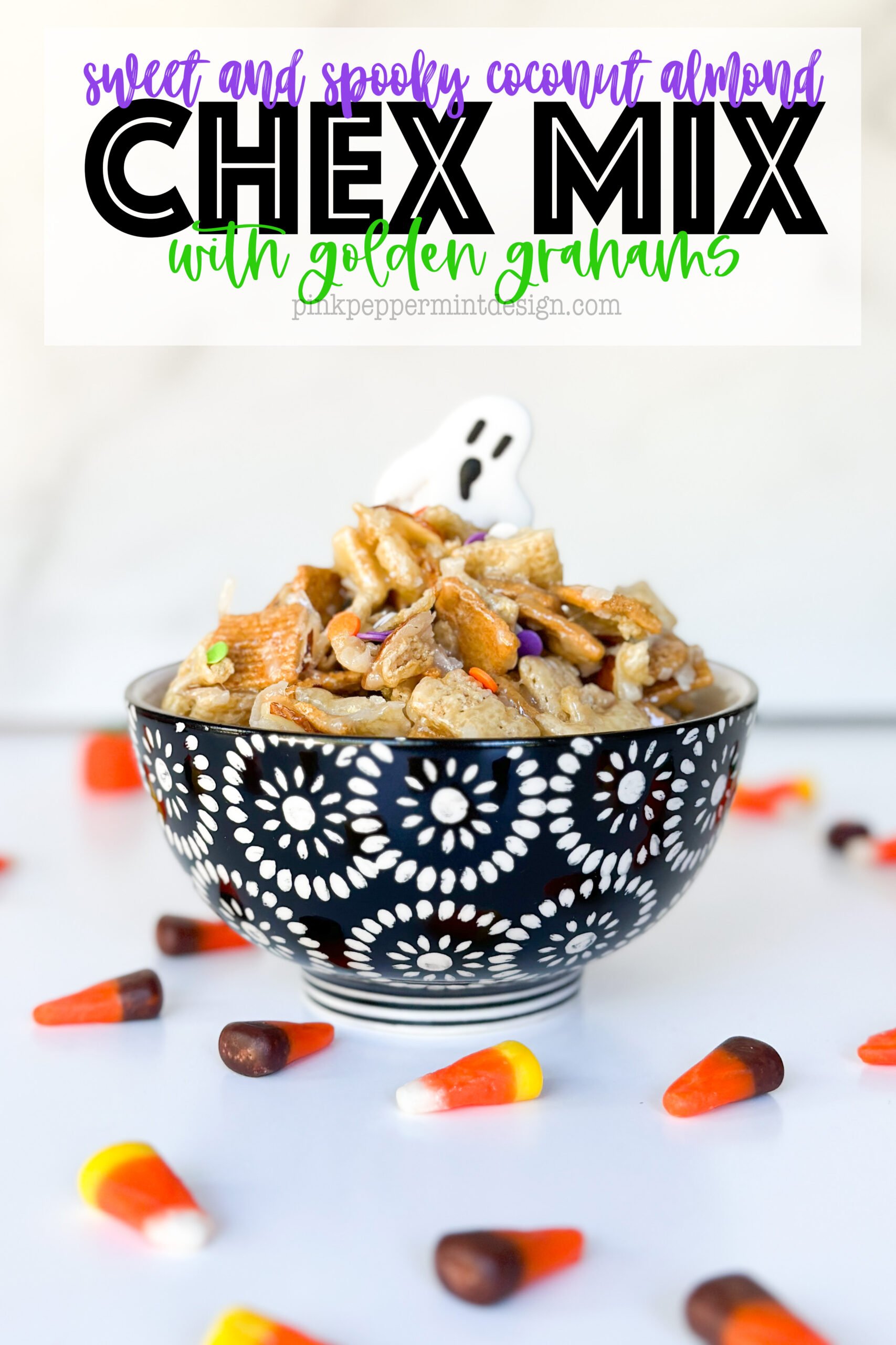 Easy Halloween Chex Mix {Sweet + Salty} - It's Always Autumn