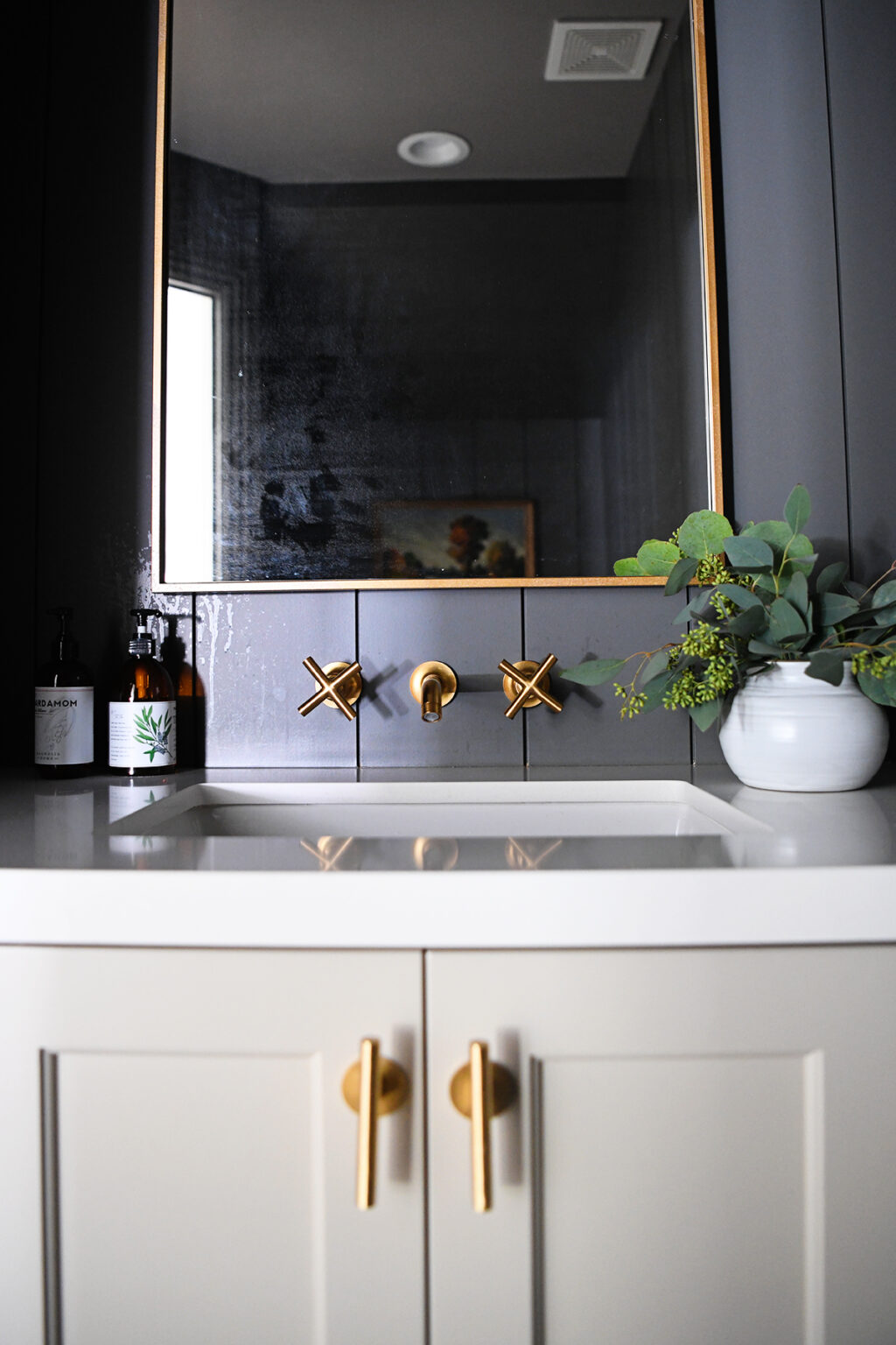 Powder Bathroom Ideas : Midway Modern Farmhouse — Pink Peppermint Design