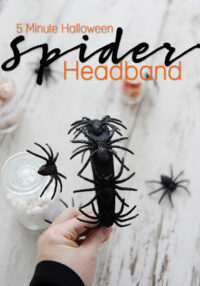 5 minute halloween spider headband diy