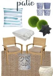A coastal inspired patio design board via life on virginia street 585x1024