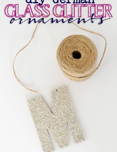 German glass glitter diy ornaments