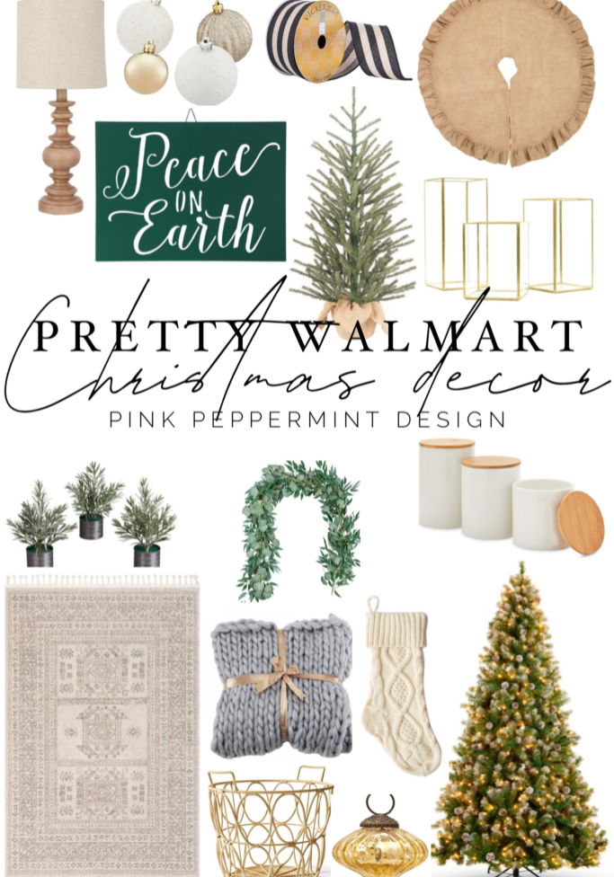 pretty Christmas decor from Walmart