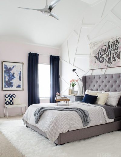 Pink master bedroom 3