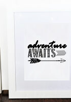 Adventure awaits framed