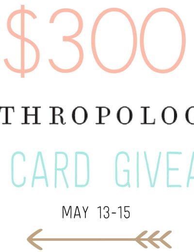 Anthro giveaway image header
