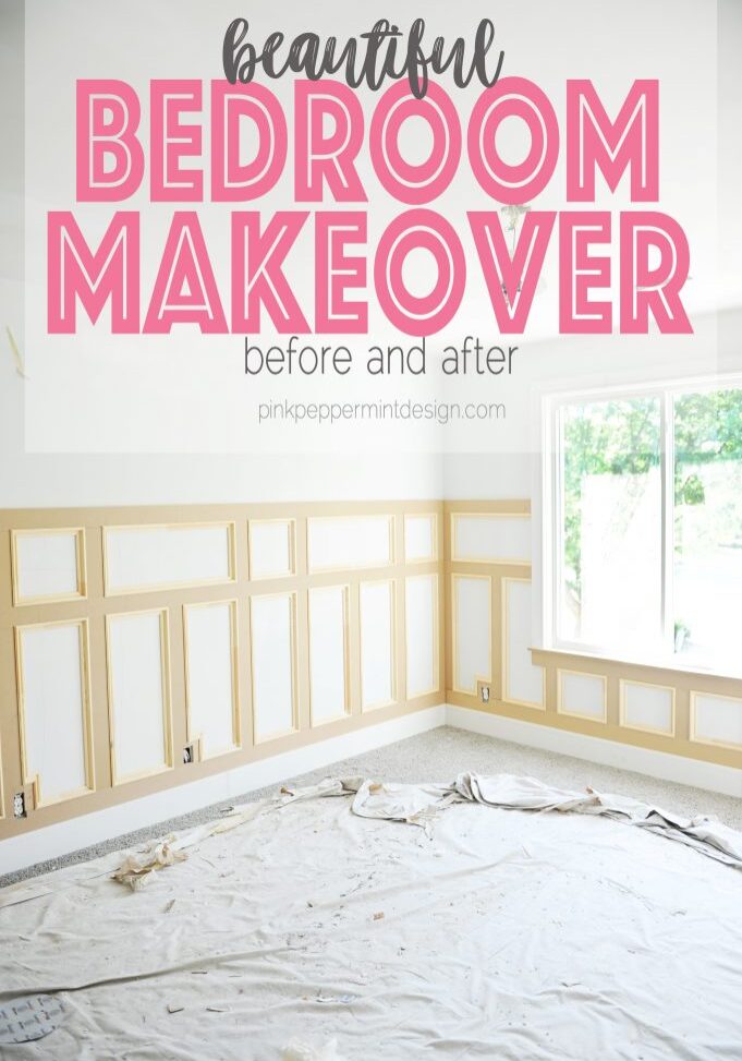 Bedroom makevoer before and after