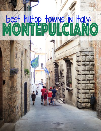 Best hilltop towns in italy montepulciano