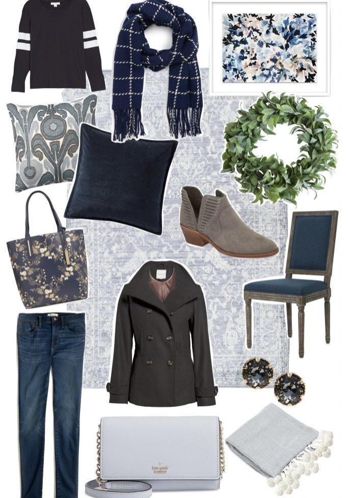 Blue and gray