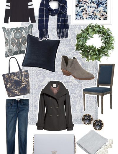 Blue and gray
