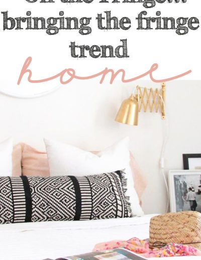 Bringing the fringe trend into home decor