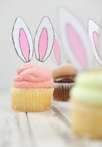 Bunny ear cupcakes 1