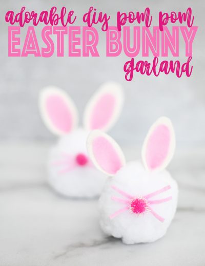 Bunny pom poms pinterest