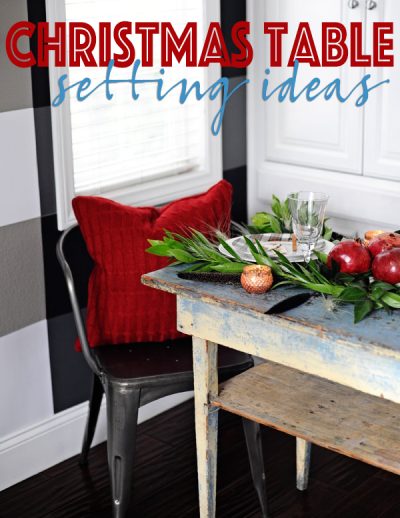 Christmas table setting ideas