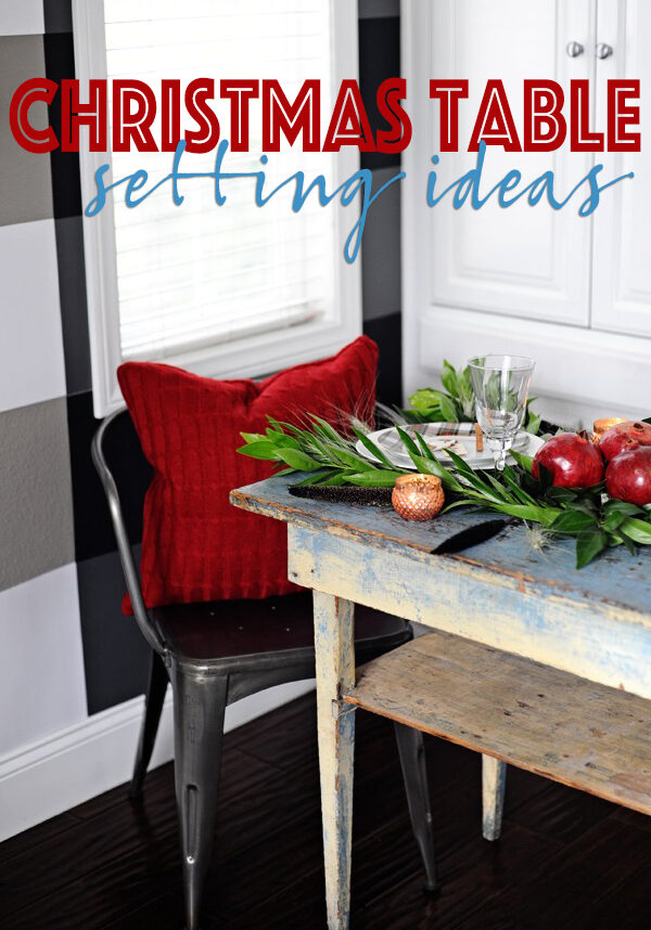 Christmas table setting ideas