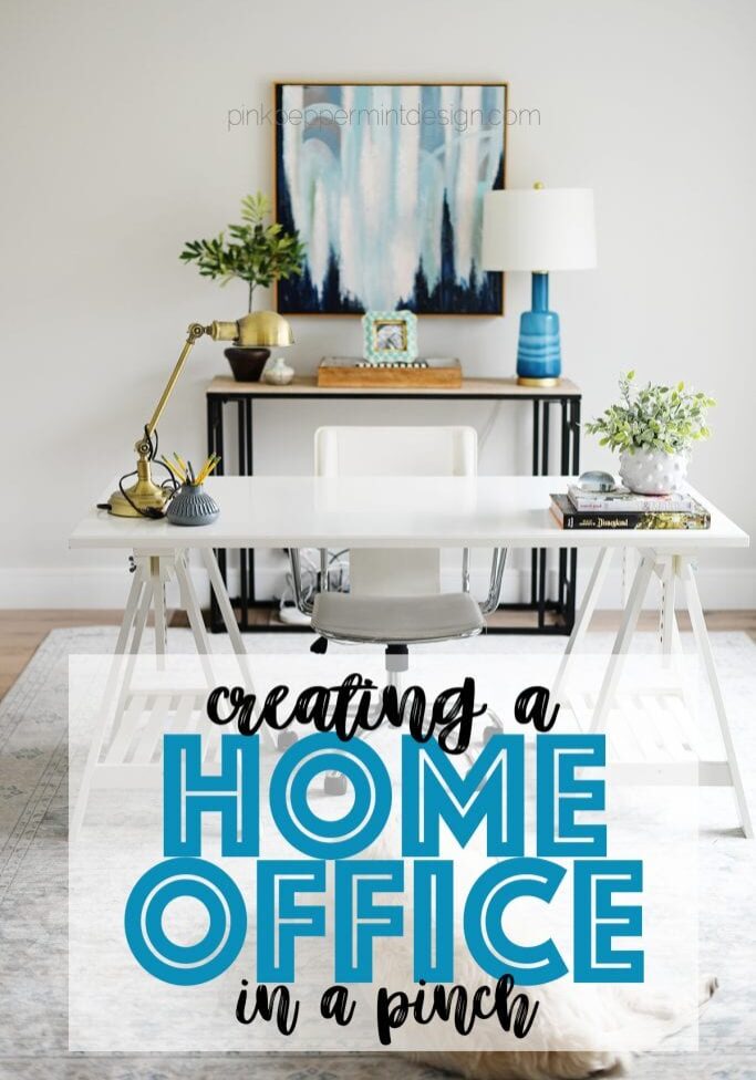 Creating a home office in a pinch