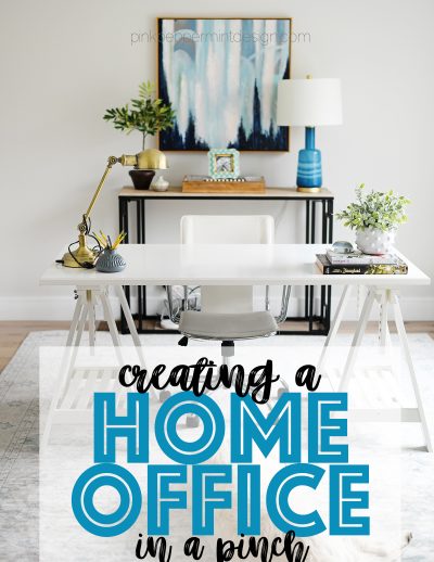 Creating a home office in a pinch