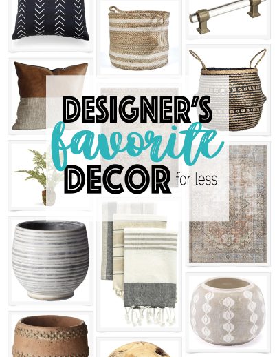 Designers favorite decor for less