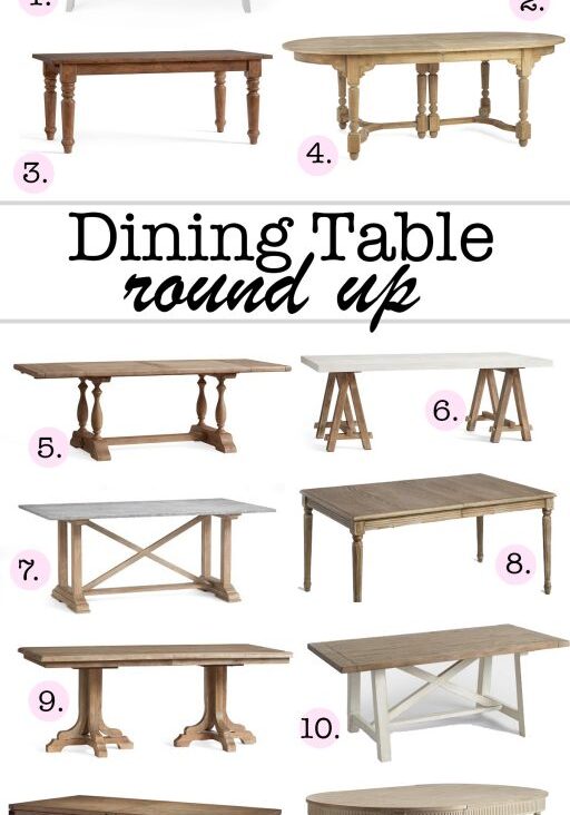 Dining table round up featured