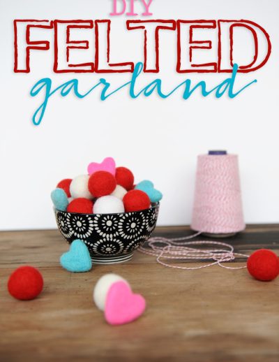 Diy felted garland