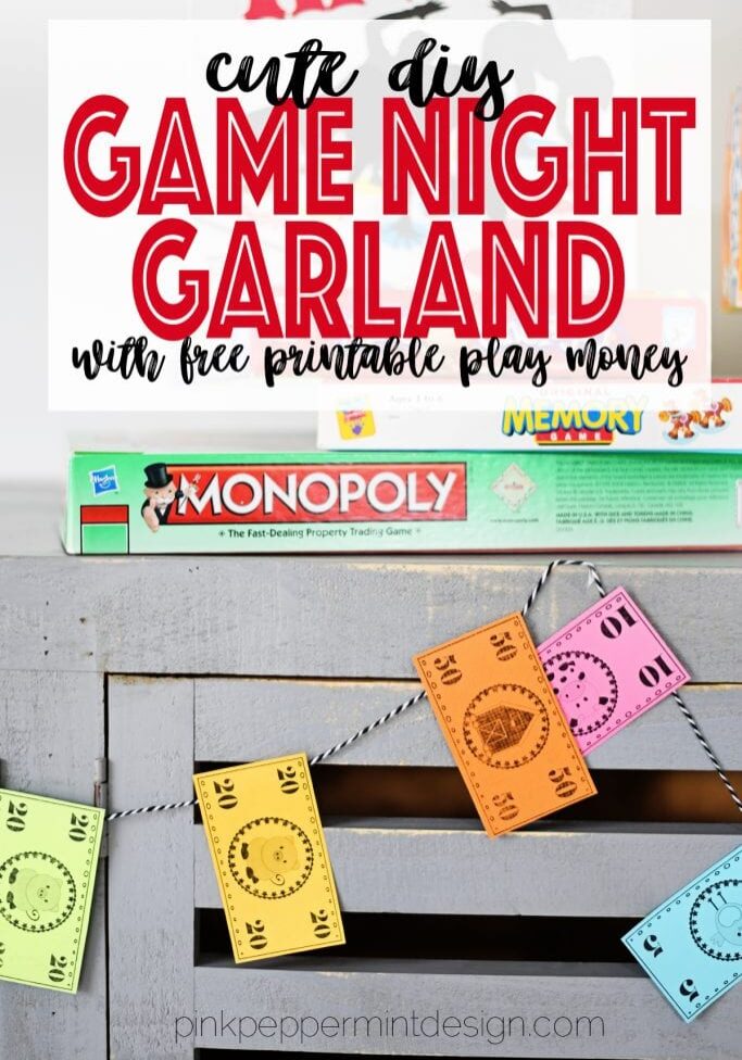 Diy garland home and family crafts game night