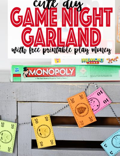 Diy garland home and family crafts game night